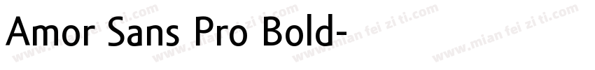 Amor Sans Pro Bold字体转换